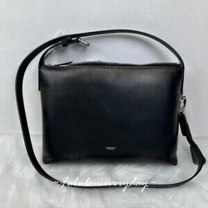 Coach Men Mott Messenger Bag 33 In Loved Leather Black/Light Tan CDU79 NWT